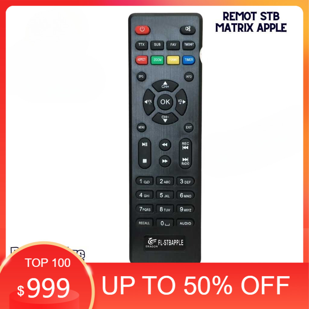Remote STB Matrix Apple DVB T2 HD 
