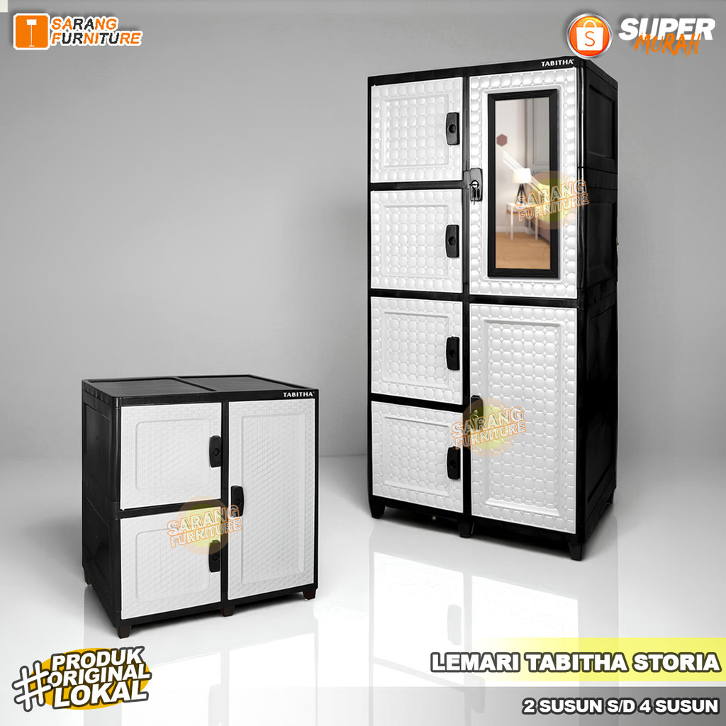 ARFSHOP Lemari Serbaguna Lemari Pakaian Tabitha Storia Lemari Plastik Lemari Buku Lemari Serbaguna L