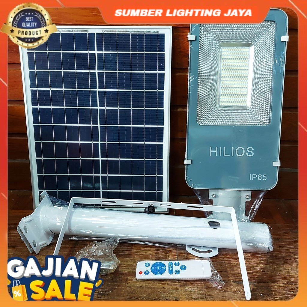 LAMPU JALAN LED SOLAR PANEL 50W 2 IN 1 / LAMPU PJU SOLAR CELL 50 WATT
