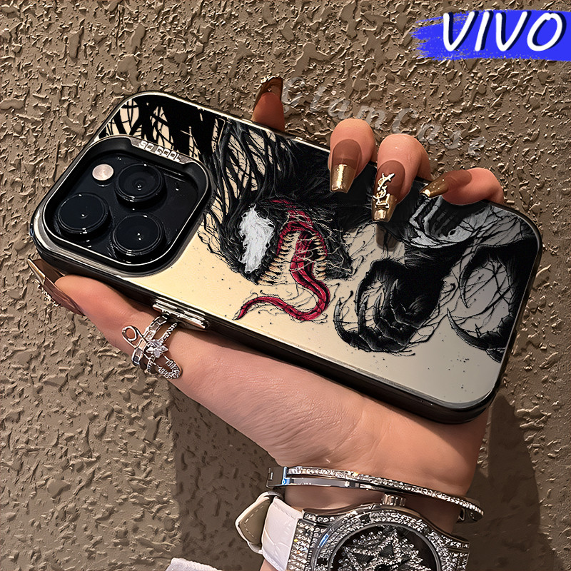 Keren Venom Glossy Hologram PC Case VIVO Y17s Y12 Y12S Y15s Y21 Y03 Y16 Y22 Y18 Y02 Y17 Y27s Y30 Y91