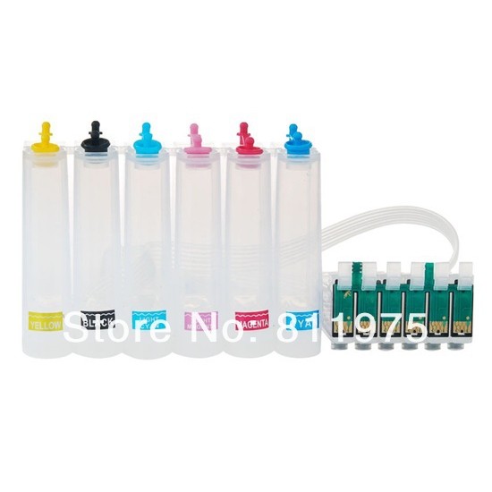 Continuous Ink Supply System ciss T0811 ink cartridge for epson Stylus Photo R270 R290 R295 R390 RX5