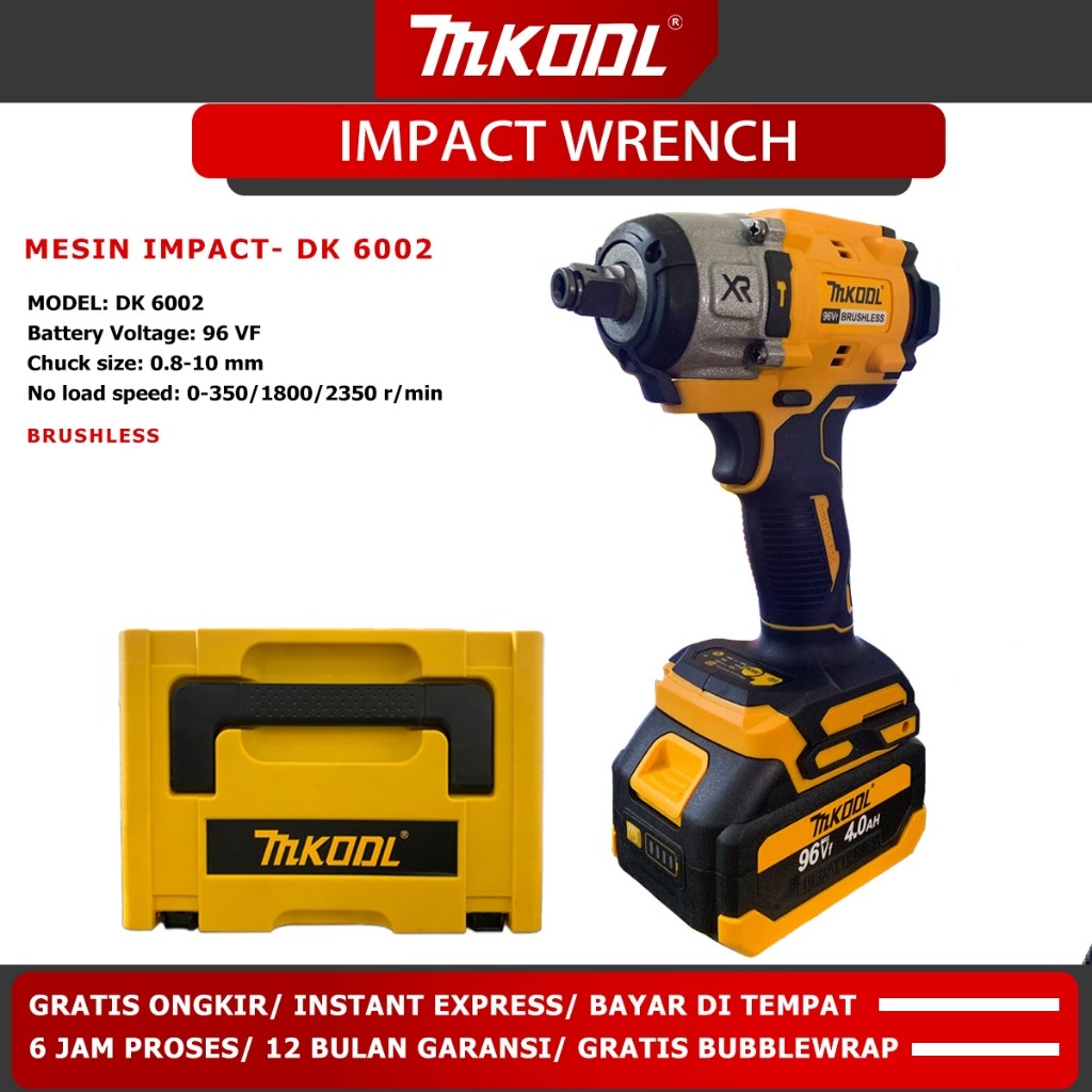 SIXSHOP MKODL Kunci pas listrik lithium tanpa sikat 96V