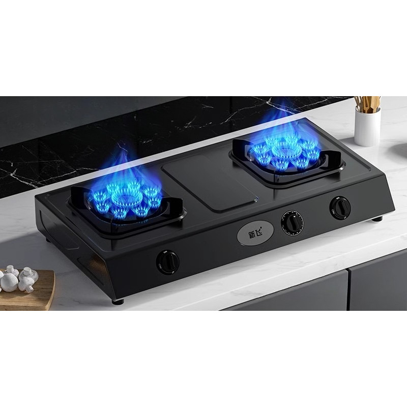 Gas stove Household double stove Desktop  Natural gas liquefied gas Flame out protection stove Child