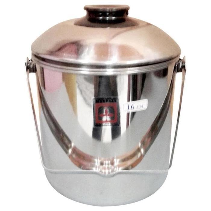 Rantang tunggal stainless maspion 16 cm (single food carrier)