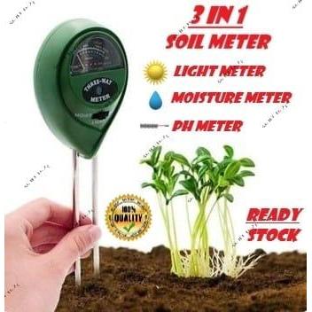 Digital Soil Analyzer Tester Meter Alat Ukur pH Tanah 4 in 1 - 3 soil 2 kaki by Bunga indah