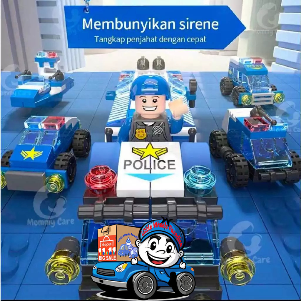 ☃️𝐋𝐖𝐏☃️ Mainan Blok Lego 6In1 Untuk Anak-Anak / Mainan Blok Lego Berkarakter