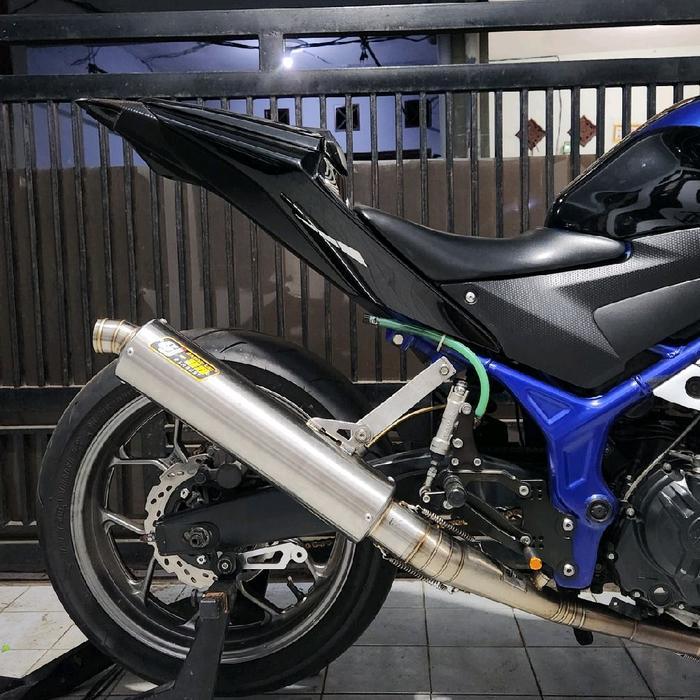 Silincer Knalpot SJ88 Big Volume Fullsystem R25 - 50 mm, Full Stainless