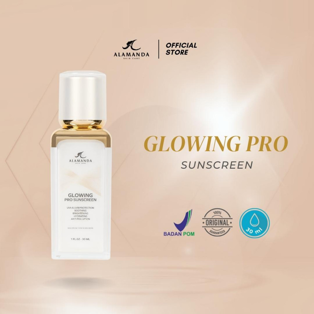Sunscreen Glowing Pro Alamanda Skincare (BPOM)