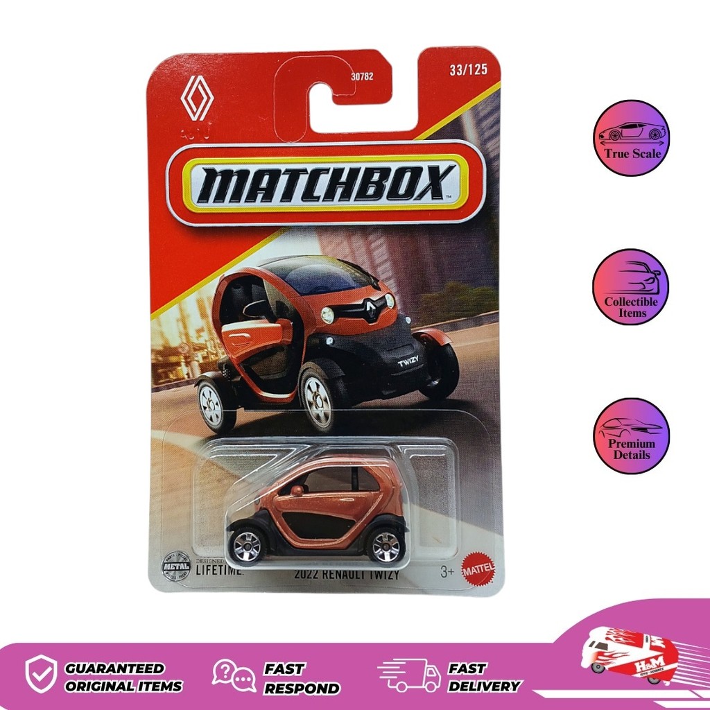 Matchbox 2022 Renault Twizy Orange - 93BH