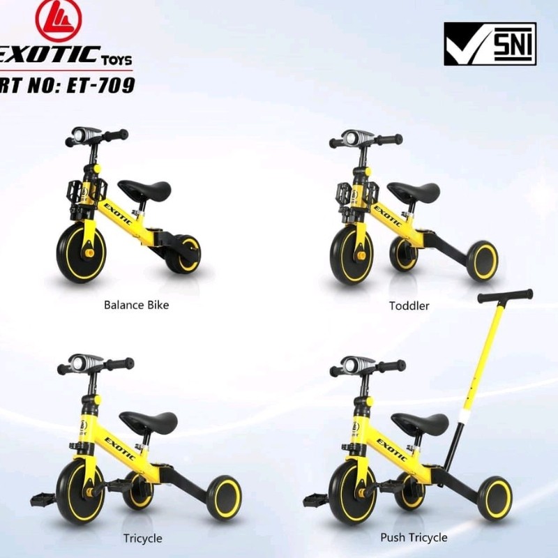MAGELJAYA Sepeda anak roda 3 balance bike tricycle exotic lw 5511/ lw 709/2103/gyro 717 mt