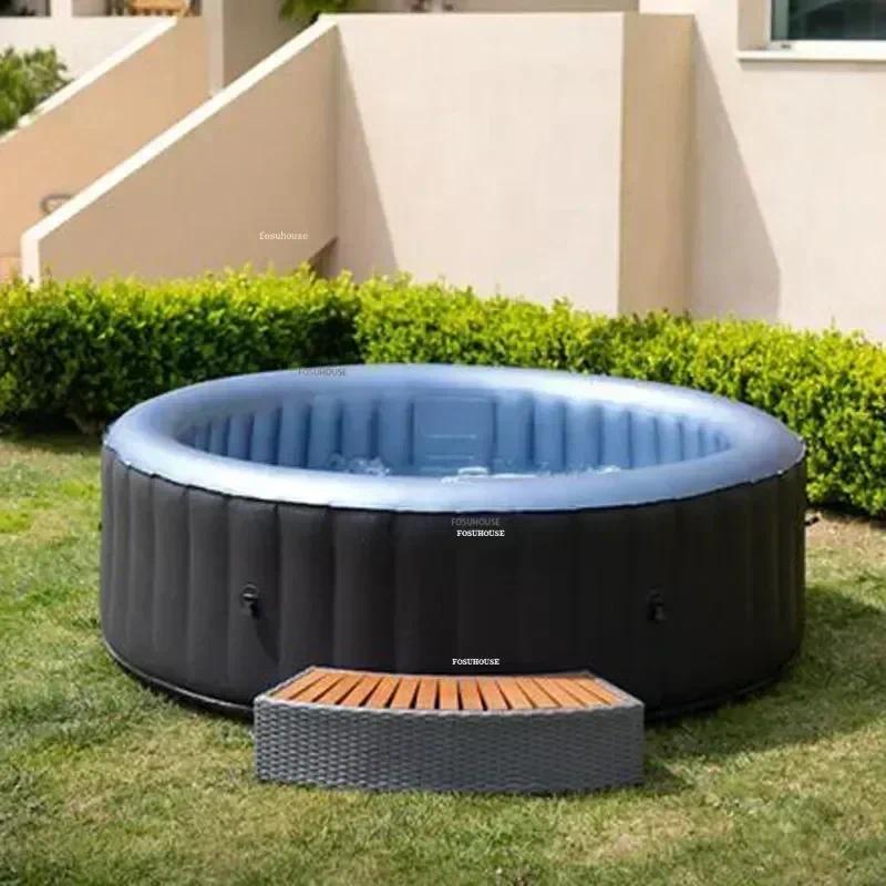 Heated Outdoor Aldult Bathtub Household Jacuzzi Inflatable Bathtub Sauna Bath Hot Spring Spa Product