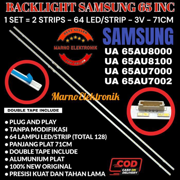 BACKLIGHT TV SAMSUNG 65 INC UA 65AU8000 65AU8100 65AU7000 65AU7002 ORI TERBAIK...