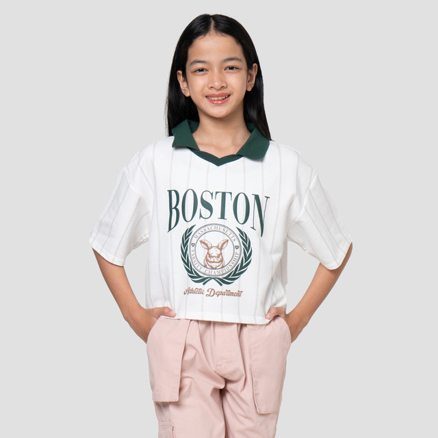 Nevada Kerah Number Aplikasi Kaos Anak Perempuan 122951450