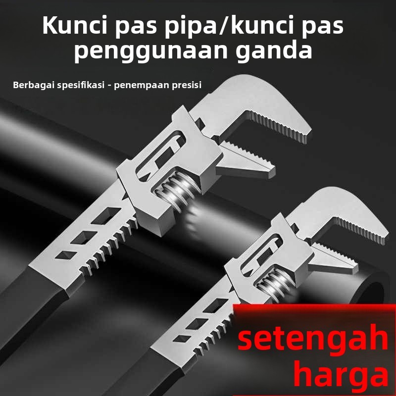 Kunci Inggris F type Kunci Inggris Pipa Pas Universal Serbaguna Adjustable Wrench
