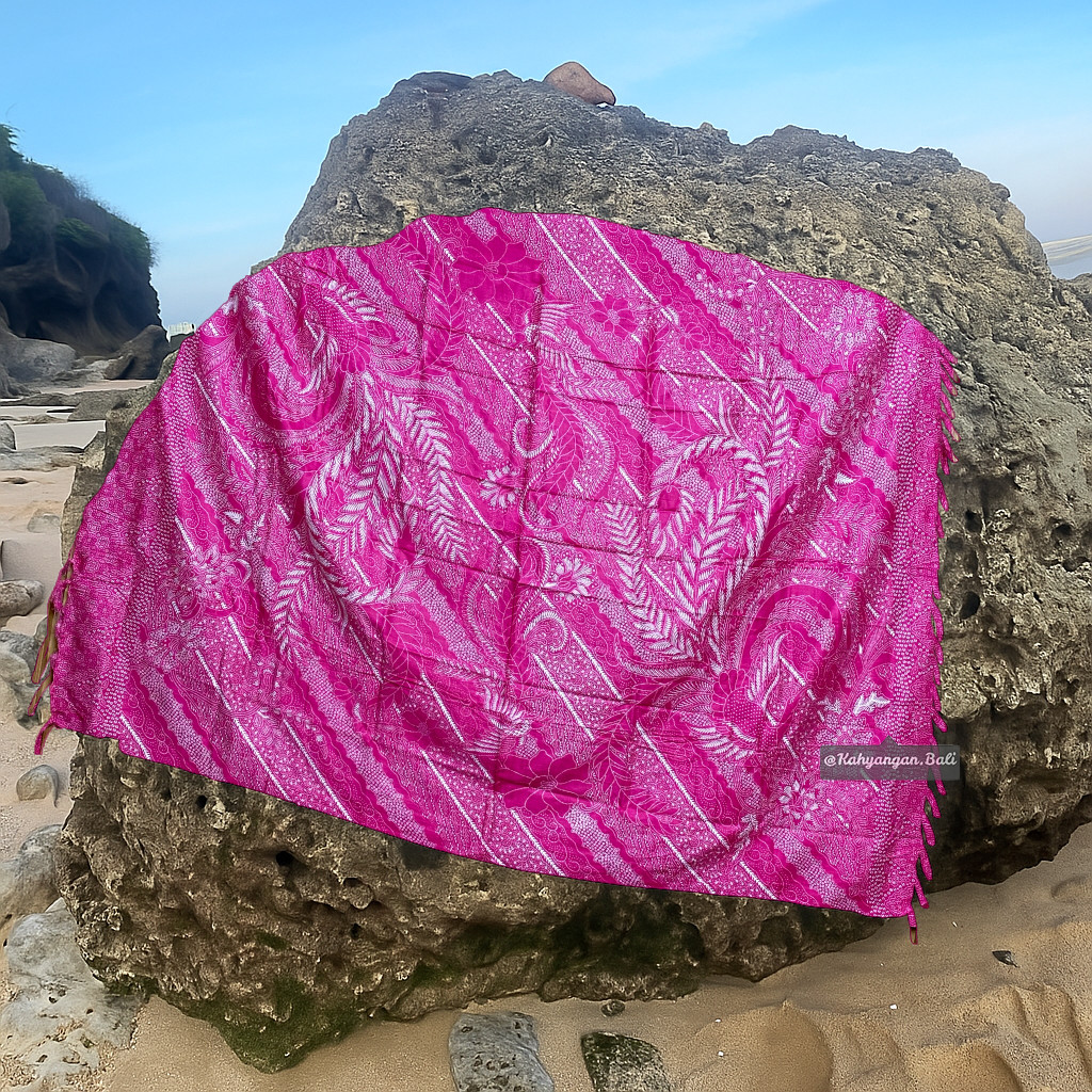 KAIN PANTAI MOTIF BATIK BURUNG RAYON PREMIUM