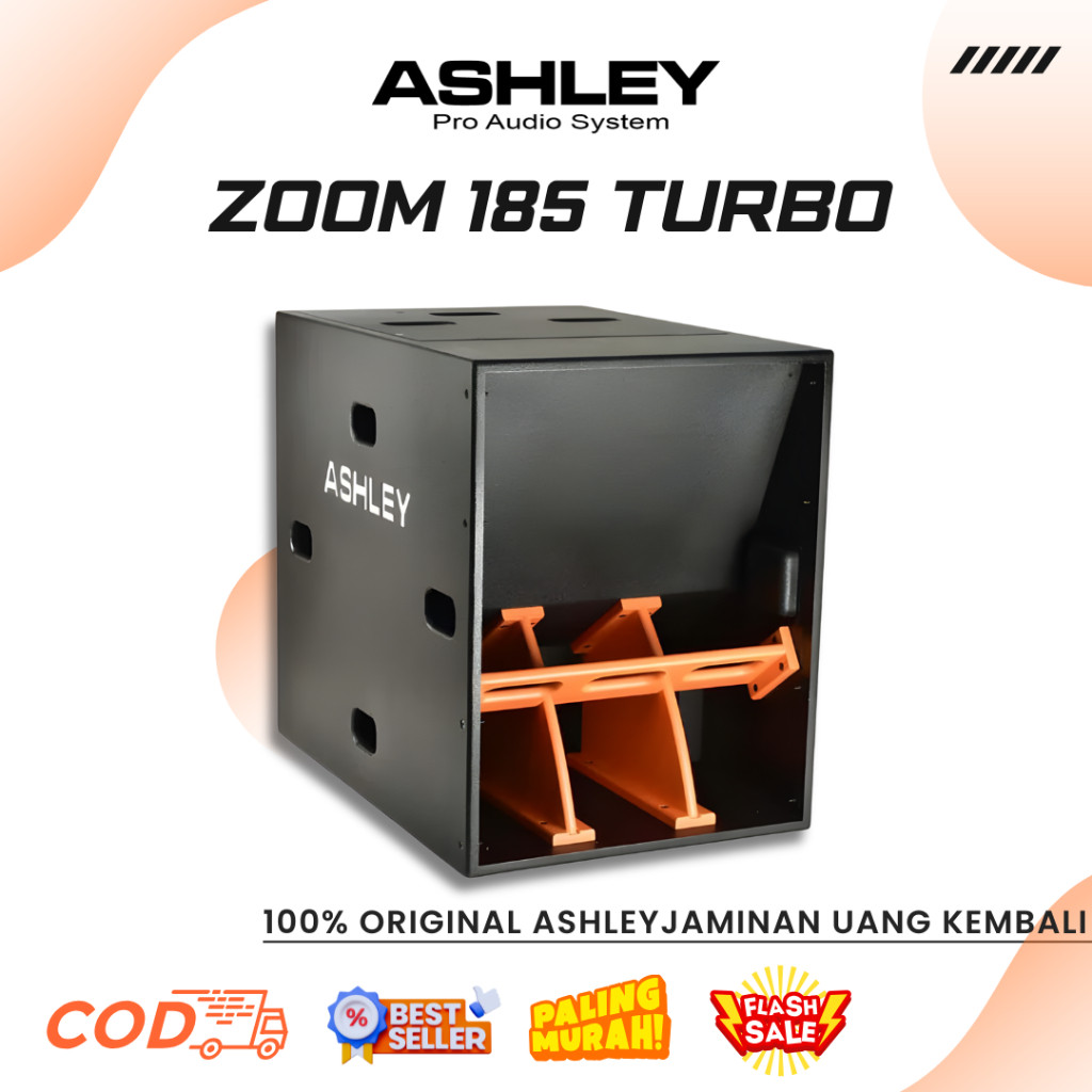 Subwoofer Ashley Zoom185 Turbo Berkualitas Professional Passive Subwoofer 1x18inch Voice Coil 5