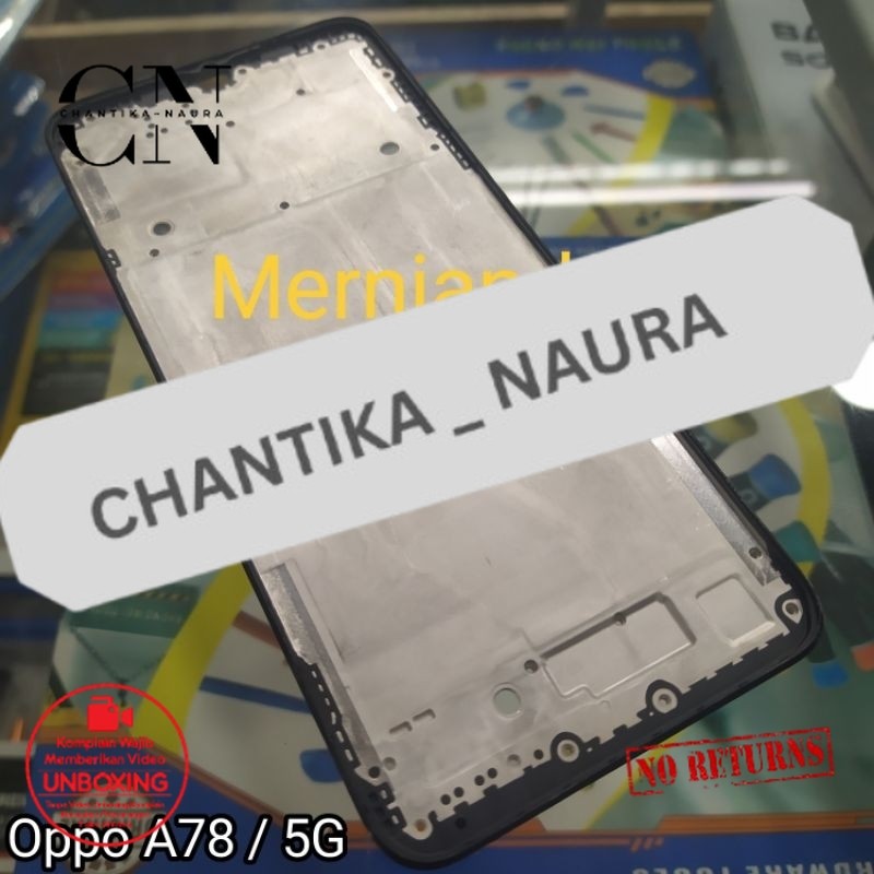 Frame tulang tengah Oppo A78 / 5G Tulang lcd tatakan mesin