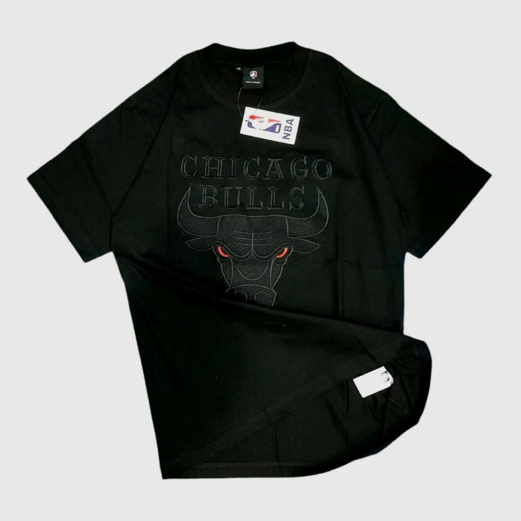 KAOS LENGAN PENDEK BORDIRAN BRENDED BULLS CHICAGO PREMIUM DISTRO MIROR ORIGINAL 1:1 FULL KATUN 24S
