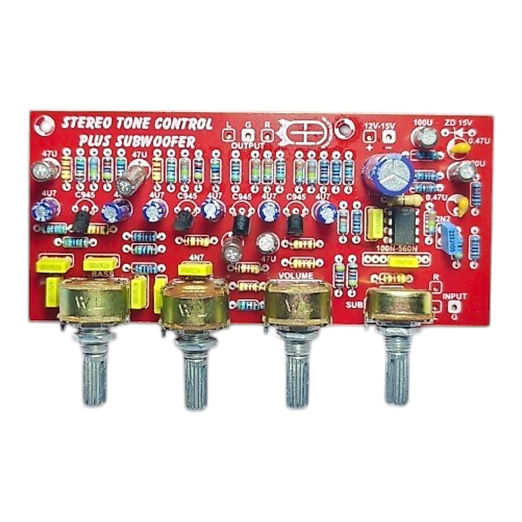 Tone control Stereo 4 Potensio Tone 4 pot stereo subwofer