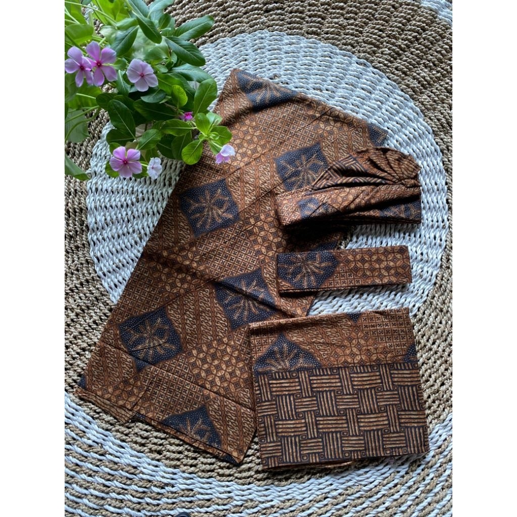 Terbaru set couple batik indigo | set couple endek | kamen couple |kamen bali | saput udeng