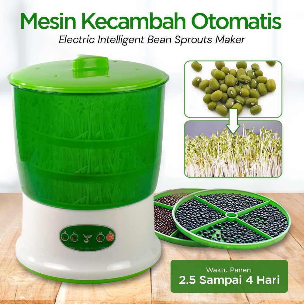 Mesin Kecambah Otomatis Alat Tanam Bean Sprouts Maker Electric 3 Layer Alat Pembuat Tauge Hidroponik