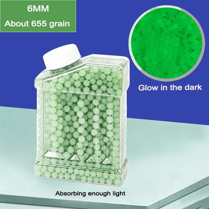 L9-Luminous Fluorescent 6mm 0.12g Hard Round BB Balls Outdoor Shooting Game Accessories