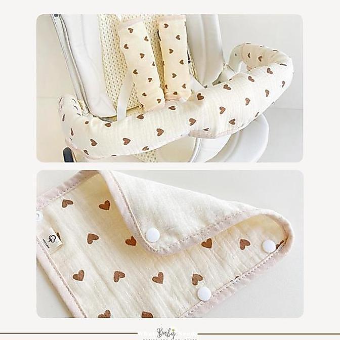 Baby Stroller Belt Cover / Kain Pelapis Gagang Stroller / Sarung Gagang Stroller Bayi PM