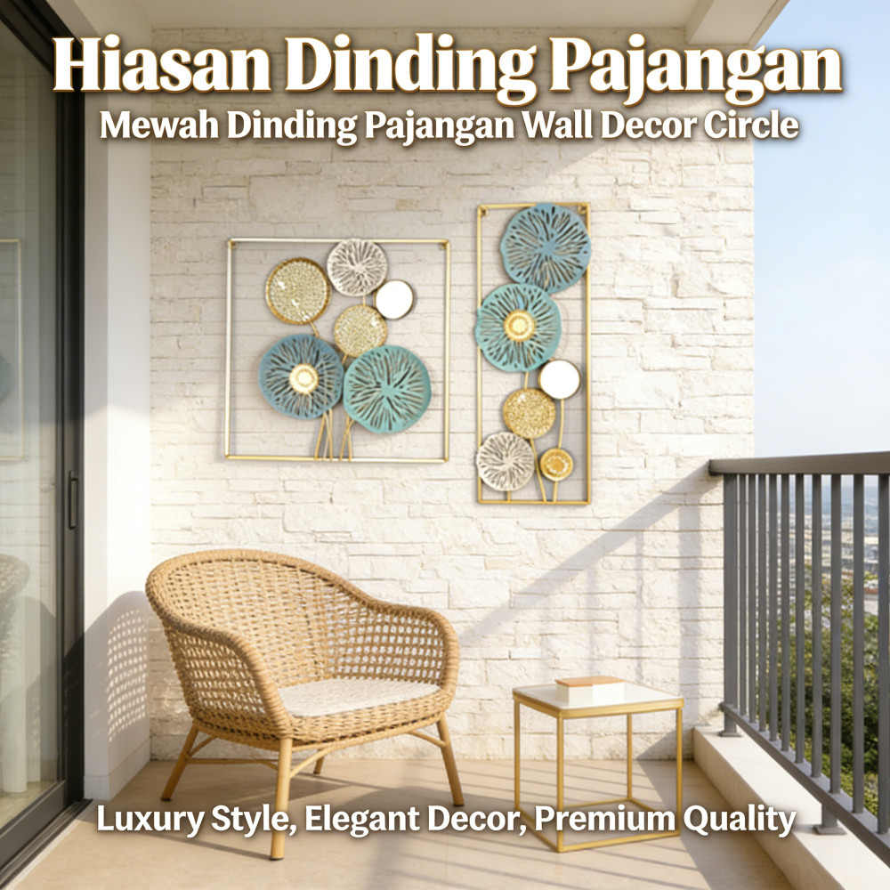 Dinding Pajangan Mewah Hiasan Wall Decor