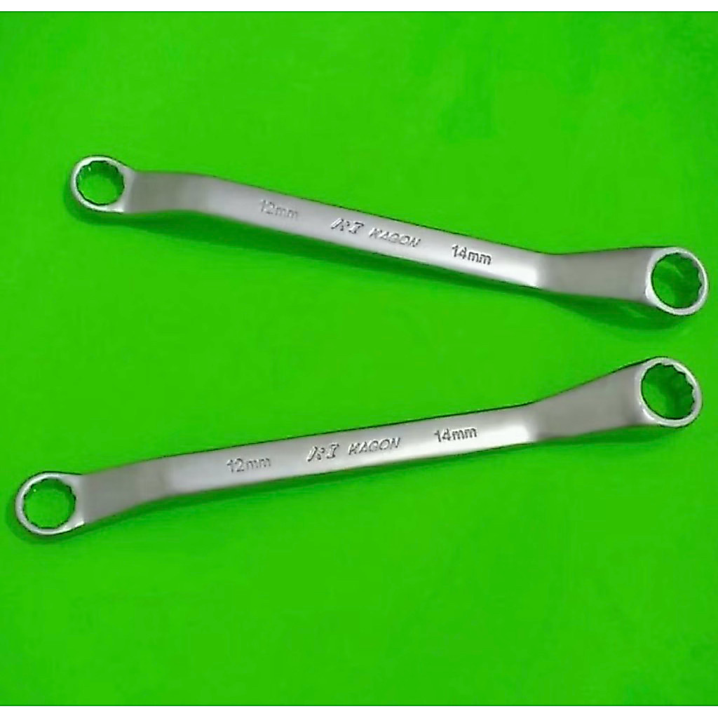 Kunci Ring 12 x 14 mm KAGON Kunci Double Ring 12 - 14 CR-V Kunci Ring Set Pas Set Kunci Ring 12x14 m