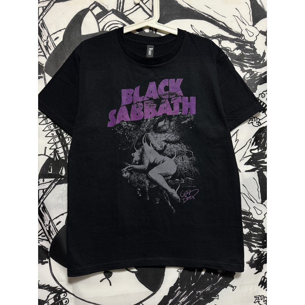 Gildan Kaos Lengan Pendek Black Sabbath Band Metal Rock Katun Murni 012
