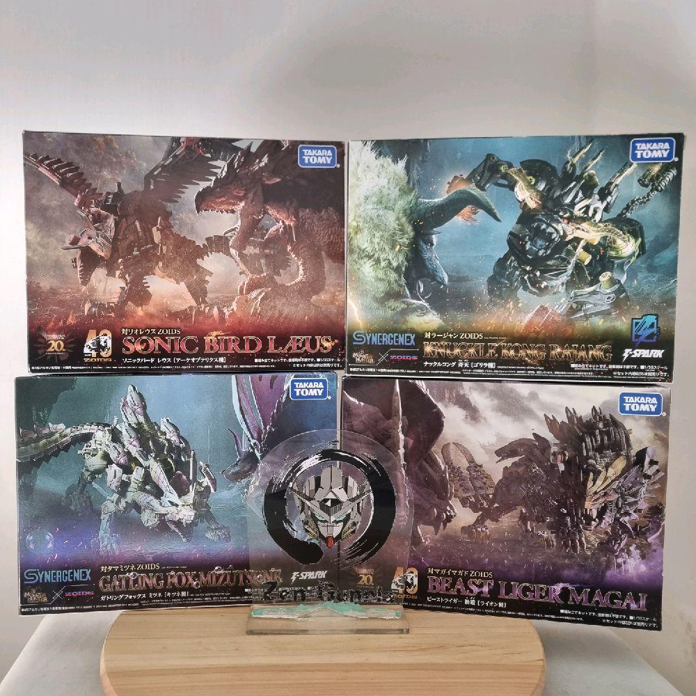 ZOIDS X Monster Hunter Beast Liger Magai Sonic Bird Laeus Gatling Fox Mizutsune Knuckle Kong Rajang 
