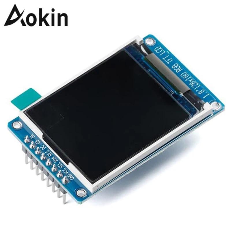 Modul LCD TFT 1,8 inci, Modul Layar LCD, SPI serial, 51 driver, 4 driver IO, Resolusi TFT 128*160 Un