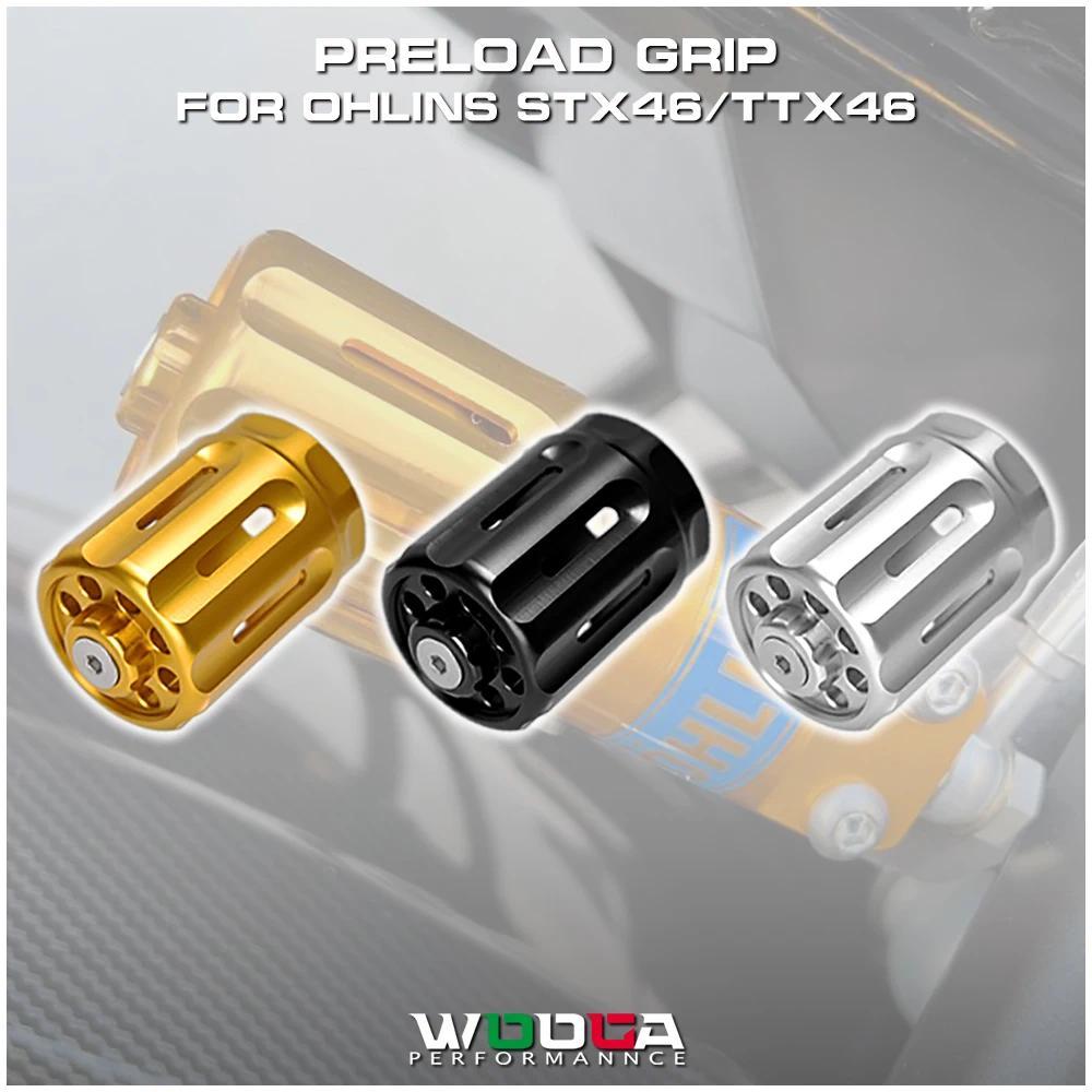Preload Grip For Ohlins Mono-Suspension With S36 S46 TTX36 Rear Shock Absorber Preload Adjuster Knob