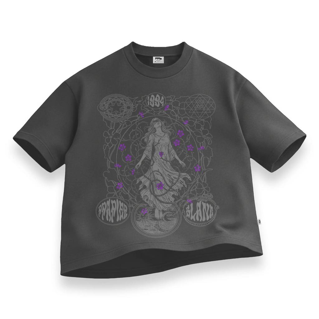 Ppapier Blanc Astral Maiden Graphic - Oversized  Fit Tshirt Unisex BC4 Nnik