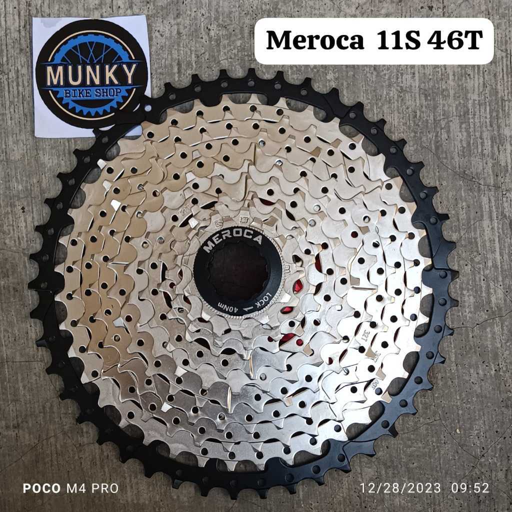 Foto Sprocket Cassette Gear gir Meroca 11S 11 speed 11-46T 46T wide ratio