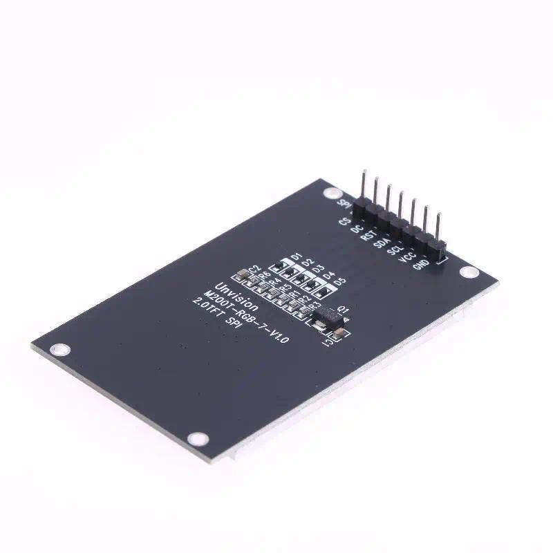 Modul LCD TFT 2,0 inci, Modul Layar LCD, Modul IPS, Layar Persegi 240320 Warna Penuh ST7789, 2 inci
