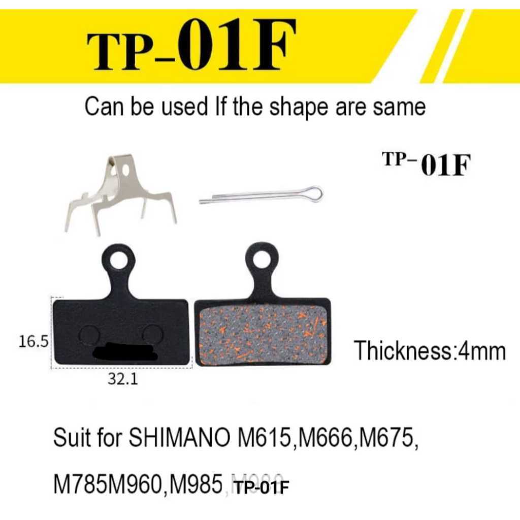 Foto Brakepad Kampas Rem Pengganti Shimano Pads G01S G03S G05S Deore SLX XT XTR 2 Piston Sepeda MTB