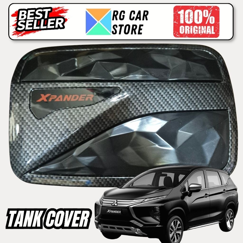 Tank Cover Mitsubishi Xpander Motif Carbon PnP Mitsubishi