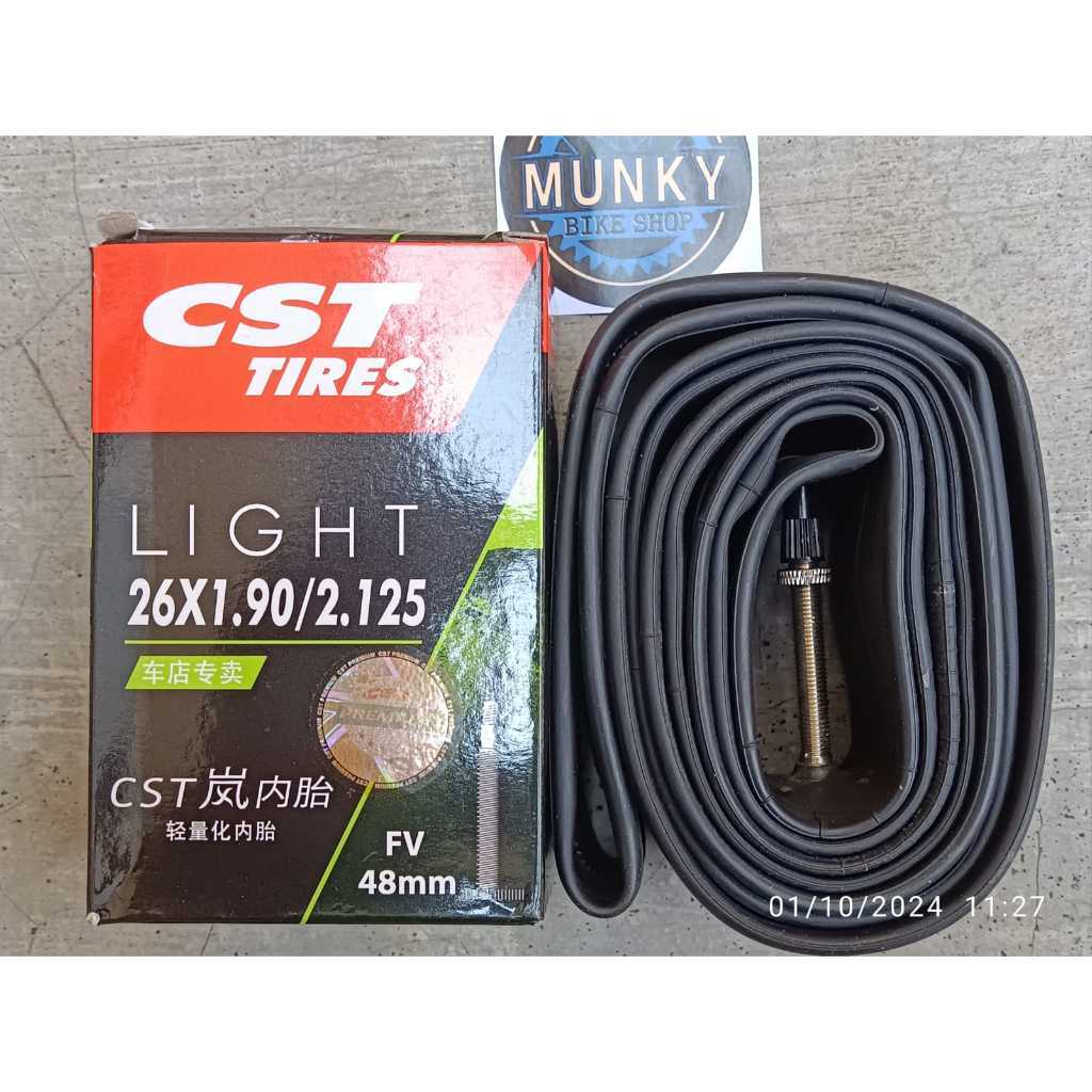 Foto Ban Dalam CST Inner Tire 26 x 1.90/2.125 Pentil Presta FV 48mm Valve Premium Butyl Rubber sepeda