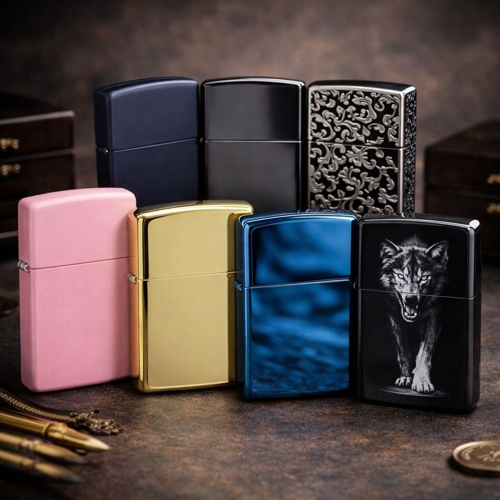 Korek Api Zippo 2 Denting Suara Denting 2x Silver dan Gold/zipo unik set box