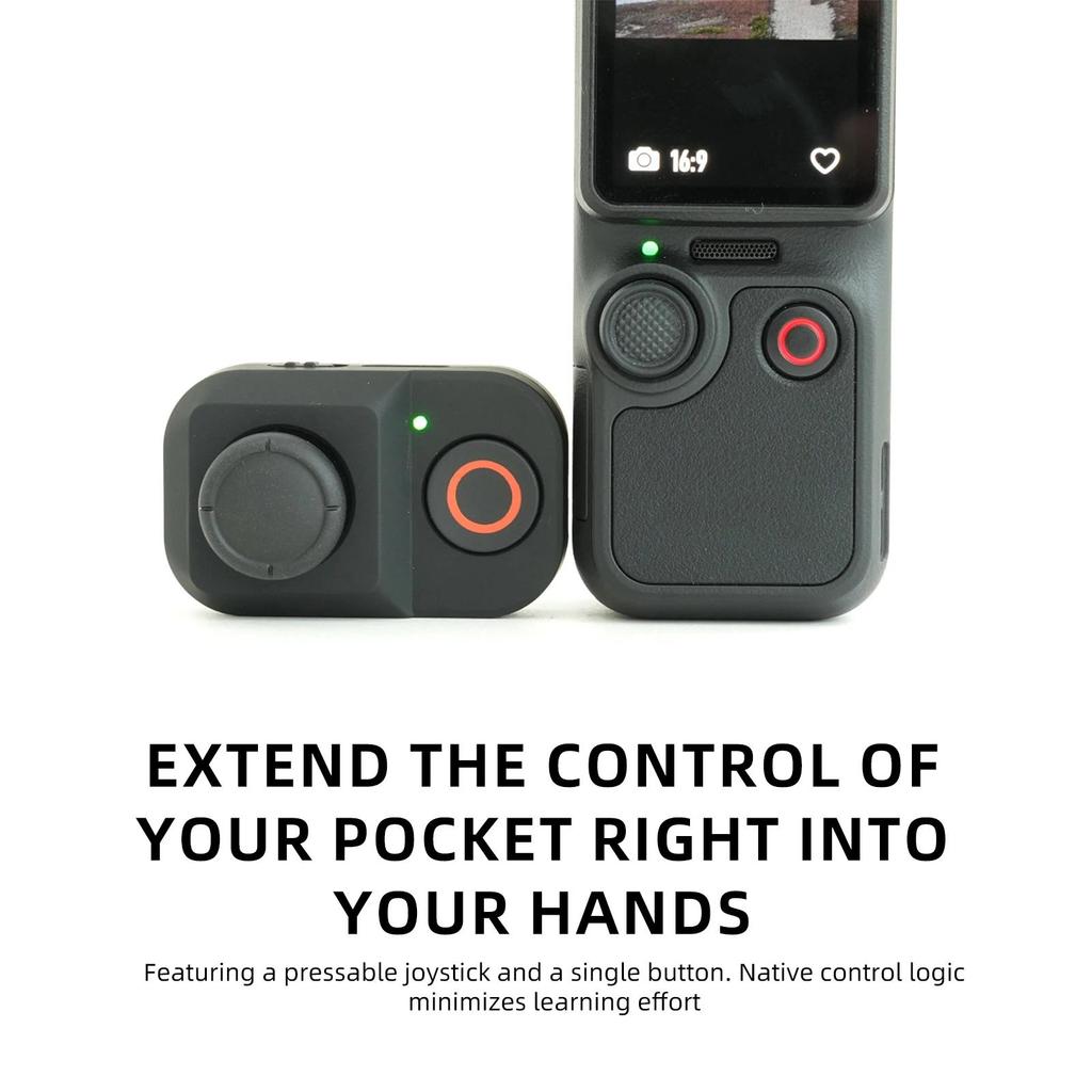 Photography Bluetooth Remote Shutter for DJI Osmo Pocket 4/4P/3 with Active Tracking One-Tap Joystic