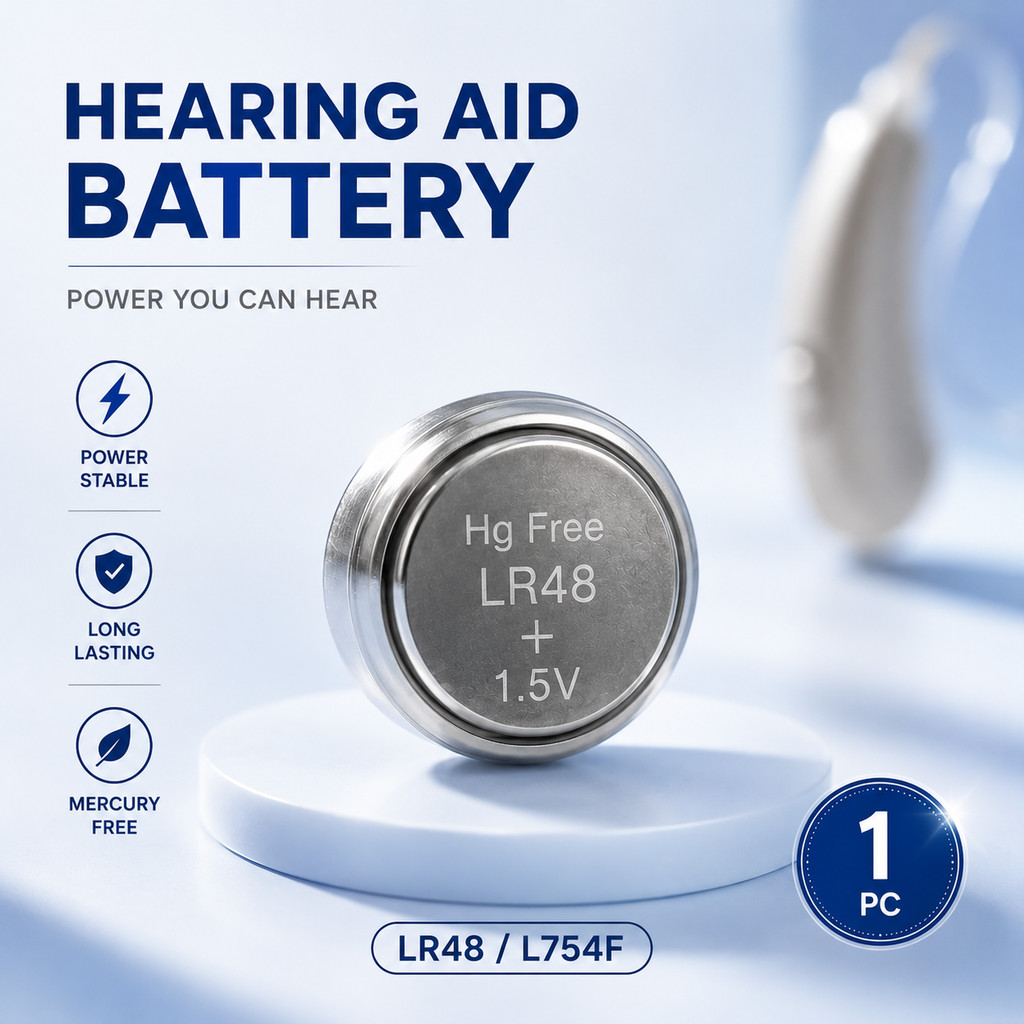 Baterai Hearing Aid Alat Bantu Dengar Pendengaran / LR48 L754F