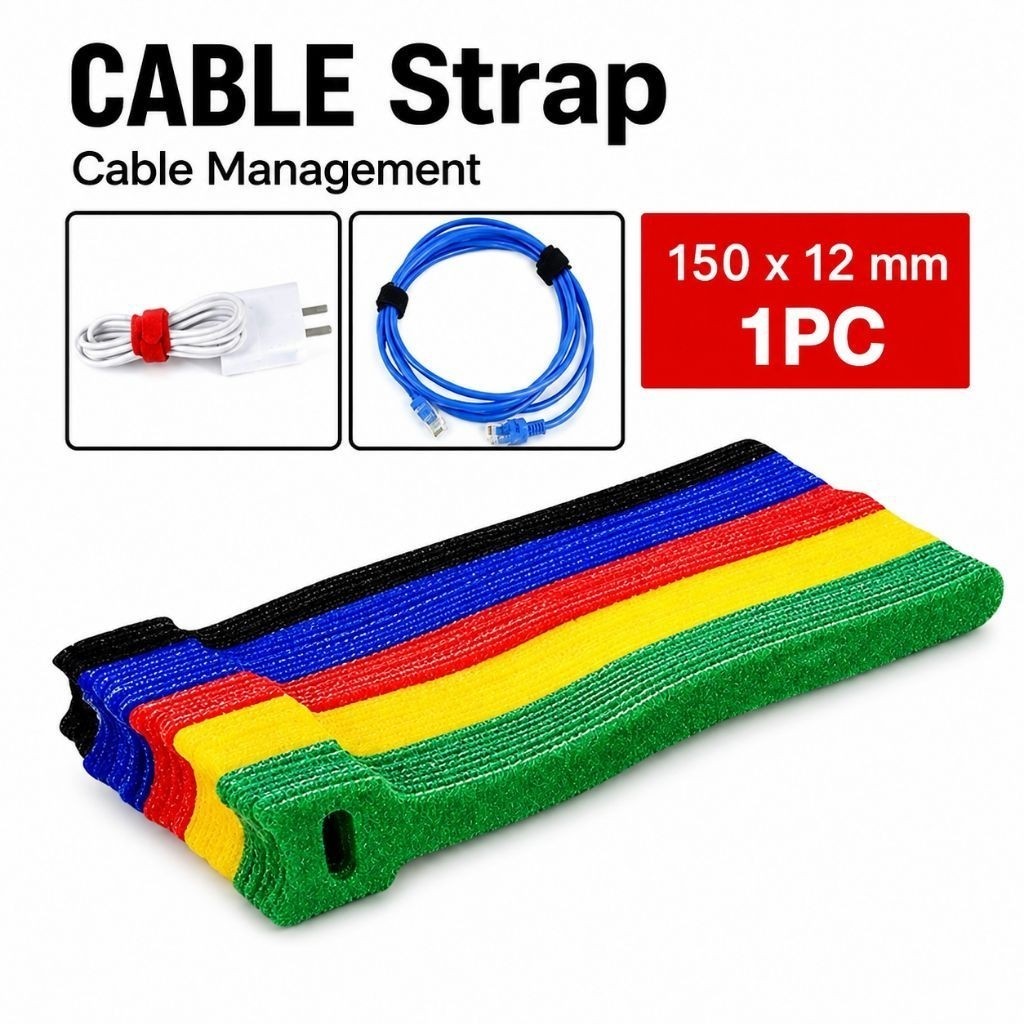 Cable Strap / Pengikat Kabel Ties Nylon / Strap Cable Management / Strap Perapi Kabel