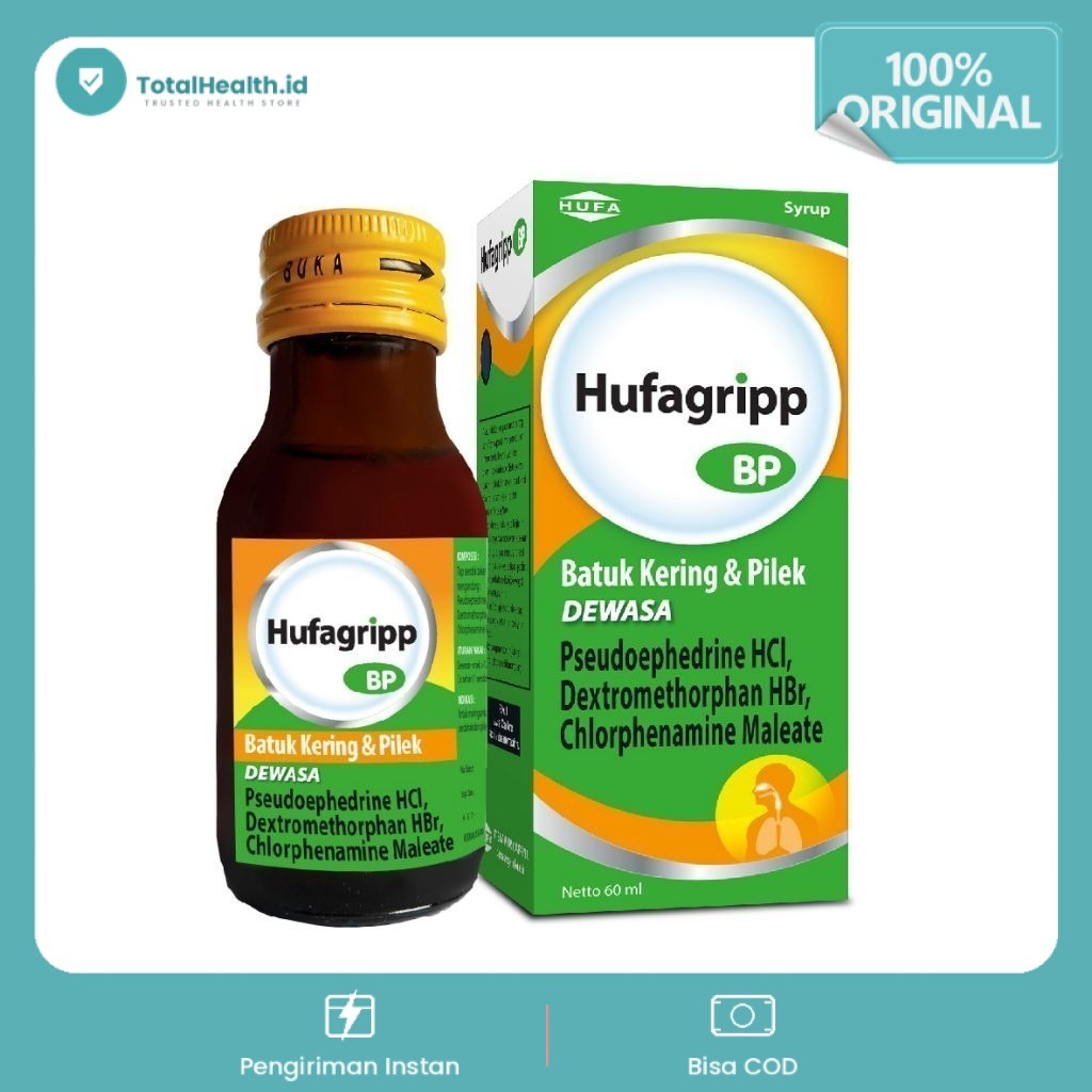 Hufagrip BP Dewasa Batuk Pilek Syrup 60 ml