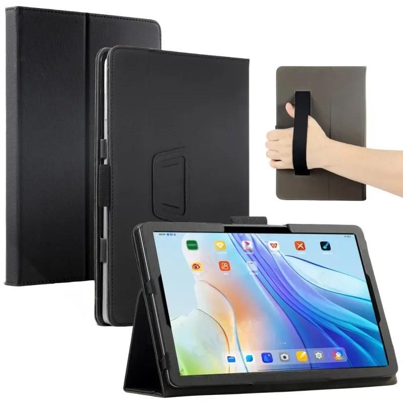 For TCL TABMAX 10.4 9296Q 10.36" Tablet PC PU Leather  Case Cover with Hand Strap