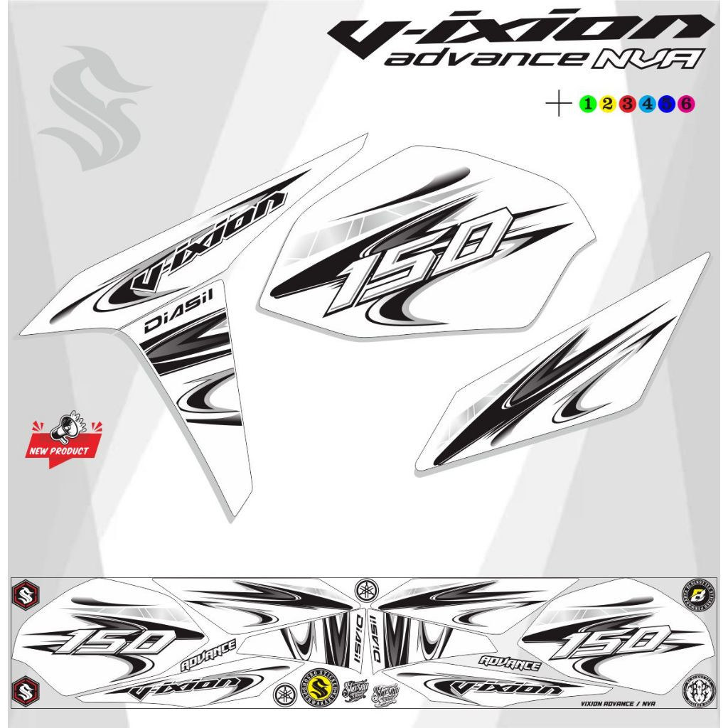 STRIPING MOTOR VIXION ADVANCE VARIASI