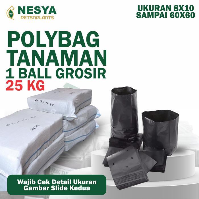 Polybag 1 Ball 25kg,Grosir Termurah Polibag Tanaman Ukuran 10x12 12x12 12x15 15x15 15x20 18x18 20x20