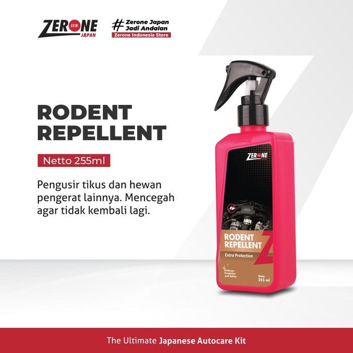 Rodent Repellent Pengusir Tikus Ampuh Zerone Japan 255 ml untuk Mobil & Rumah - RODENT 255ML