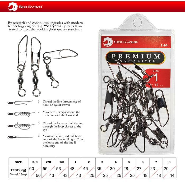 Searyoma Snap Swivel / Kili kili2 Peniti 144 Pancing Laut Danau Empang - Snap swivel 1