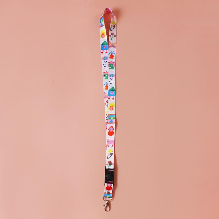 Big Sale Screen and Green Lanyard (Long and Short - Liunic on Things - Touch Grass, Short
